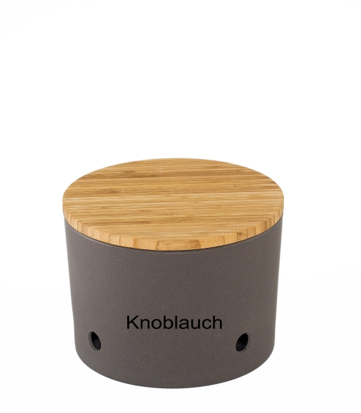 Knoblauchtopf grau Biopolymer